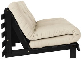 Canapea bej extensibilă 160 cm Roots Black Night – Karup Design