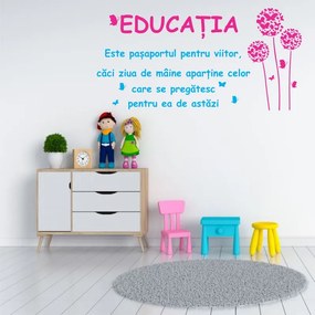 Sticker perete Educatia - Pasaport pentru viitor