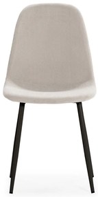 Scaune de dining crem 4 buc. tapițate Minka – Marckeric