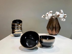 Bol AGORA (Negru Lucios Cupru Auriu) 400 ml