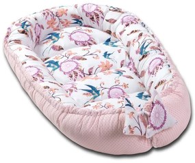 Cosulet bebelus pentru dormit Baby Nest Cocoon 90x50 cm Swallows