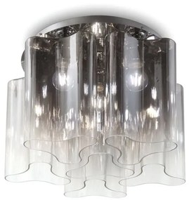Plafoniera moderna design lux diametru 56cm, COMPO PL6 FUME 172828