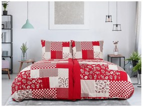 Lenjerie de pat din bumbac PERISO rosie Dimensiune lenjerie de pat: 70 x 90 cm | 140 x 200 cm