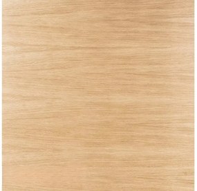 OFERTA Masa de sufragerie neagra cu blat decor stejar PURO 70x70 II calitate