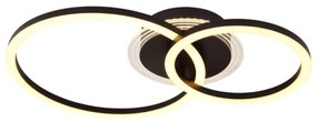 Plafonieră LED Globo 48039-30 LORETTA LED/30W/230V d. 33x50 cm negru
