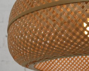 Lustra suspendata din bambus PALAWAN 60cm, natur