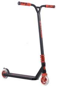Trotineta Freestyle NOVOKIDS™ Xpose Stunter PRO, Maner 57 cm latime, Max 100 kg, Frana picior, Cadru si roti aluminiu, Diametru roata 110 mm, Rosu