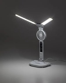 Rabalux NOVILO 74030 - Lampă de birou LED reglabilă cu ventilator, LED 7W/5V