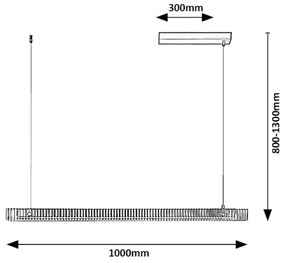 Lustra Suspendata Moderna, LED, Negru, Cital
