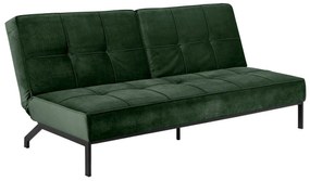 Canapea extensibilă Oakland 286Numărul de locuri: 4, Verde, 87x198x95cm, 42 kg, Picioare: Metal, Lemn: Eucalipt
