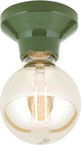 Mini Plafoniera din ceramica verde FROST