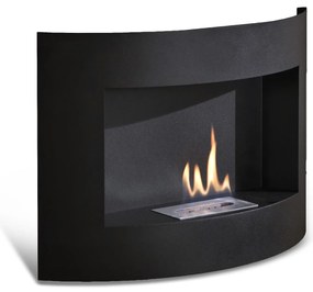 STONES Șemineu bio montat pe perete 15.5cm X 63cm H. 45cm | Aosom Romania