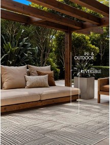 Covor pentru exterior și interior negru/crem 120x170 cm Haringey Nightingale – Ted Baker