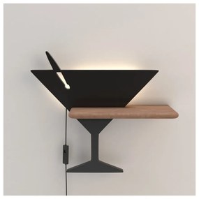 Aplică de perete neagră LED Piccolo – Candellux Lighting