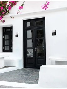 Aplica perete LED de exterior IP65 DROPLET neagra NVL-9522102