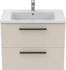 Dulap baza suspendat Ideal Standard i.life B bej nisipiu mat 2 sertare 80 cm
