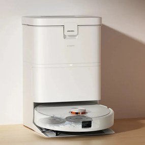 Aspirator robot Xiaomi Robot Vacuum H50 EU, 55 W, 10 000 Pa, 120 min, 280 ml, Spălare mopuri, Navigație laser LDS, Stație de încărcare automată, Alb