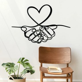DUBLEZ | Decorațiune de perete din lemn - Inimă în mâini