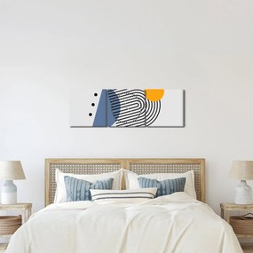 Tablou - Abstracție minimalistă N⁰2 (cu ceas) (90x30 cm)