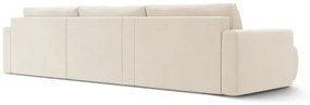 Canapea extensibila panoramica Belfast 4 locuri catifea L340 cm