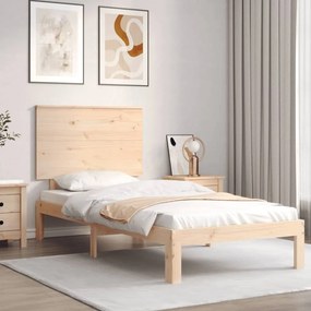 3193651 vidaXL Cadru de pat cu tăblie, 100x200 cm, lemn masiv