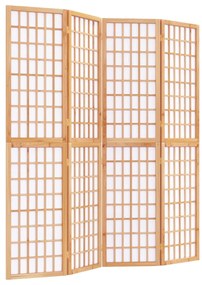 352084 vidaXL Paravan pliabil de cameră, 4 panouri, 160x170 cm, stil japonez
