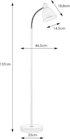 Markslöjd 105128 - Lampadar NITTA 1xE27/60W/230V