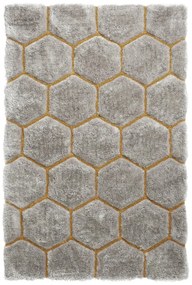 Covor Think Rugs Noble House, 120 x 170 cm, gri-galben