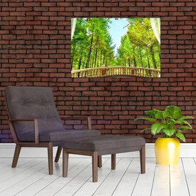 Tablou - Privire spre pădure (90x60 cm)