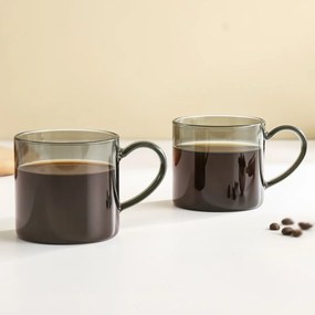 Set de căni din sticlă 4Home Haze 250 ml, 2 buc.