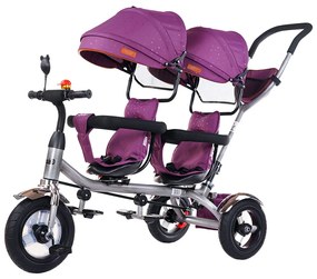 Tricicleta gemeni Chipolino 2Play lilac