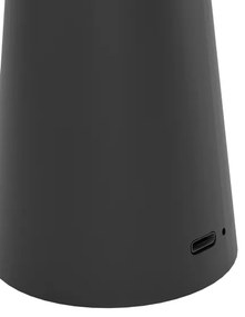 Lampă LED dimabilă de exterior Eglo 900925 PICCOLA 2,8W/5V 5200mAh IP54 negru