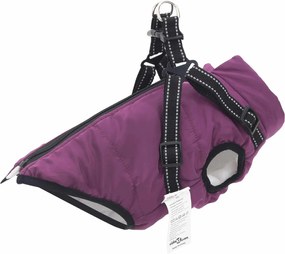 vidaXL Haina pentru Câini Violet L36 Fleece și poliester