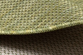 Covor SISAL SION cerc A5165A Melanj țesute plate verde