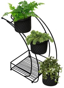 Jardiniere, Negru, 19x37x19 cm