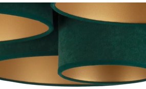 Duolla - Plafonieră ROLLER PENTO 5xE27/60W/230V verde/auriu