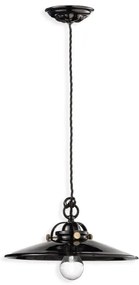 Pendul ceramic design retro realizat manual B-W
