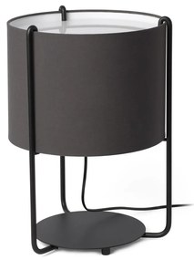 Lampa masa / Veioza moderna design elegant DRUM gri antracit