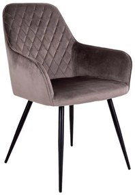 Set de scaune de sufragerie maro deschis cu cotiere 2 buc. tapițat Harbo – House Nordic