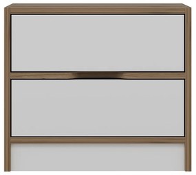 Măsuță de noptieră Elina Walnut White