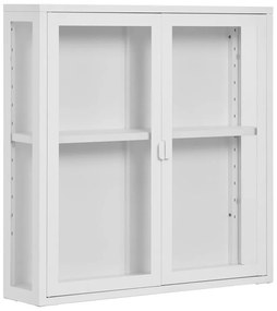 Vitrină albă din metal suspendată 80x80 cm Brisbane – House Nordic