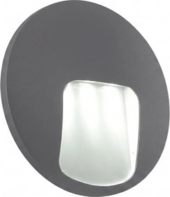Aplică LED de perete pentru exterior DACU, 3W, 230V, IP54, gri