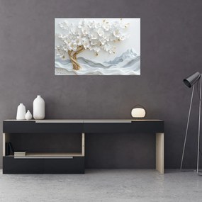 Tablou – Arborele vieții 3D elegant (90x60 cm)