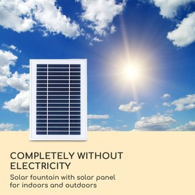 Blumfeldt Stonehenge XL, fântână solară, iluminat cu LED-uri, polirășină, baterie litiu-ion