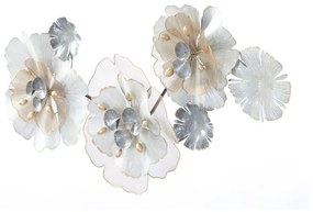 Decorațiune metalică pentru perete Mauro Ferretti Flowery, 119 x 60 cm