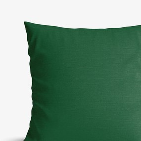 Goldea față de pernă decorativă loneta - verde închis 40 x 40 cm