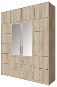 Dulap cu extensie Lutori 196 cm - stejar sonoma