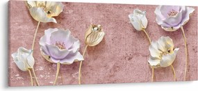 Tablou cu flori (120x50 cm)