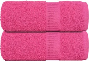 vidaXL Prosoape de oaspeți, FROGN, 2 buc., roz, 30x50 cm, 360 g/m²