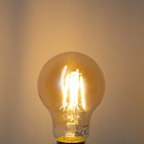 Set de 5 becuri LED E27 dimabile A60 aurii 4W 420 lm 2200K